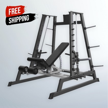 NEW eSPORT DEFENDER LINEAR POWER SMITH MACHINE, DUAL SYSTEM INDEPENDENT ARMS CONVERGING