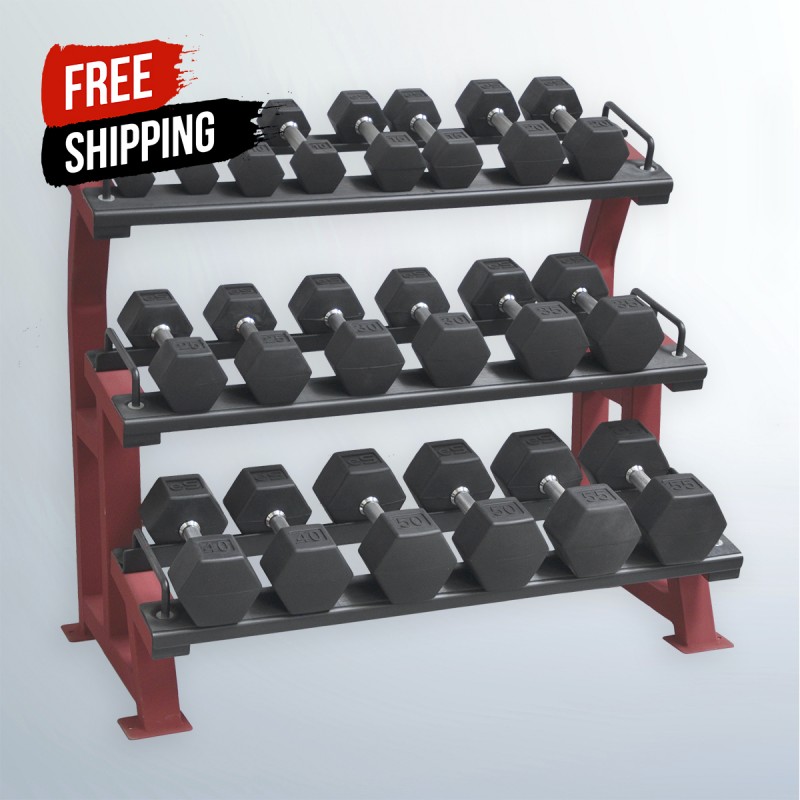 BIG PRICE DROP + FREE SHIPING CODE (eSPORT) PRO- HEX (NON SMELLING)  SET PAIRS OF 5,10,15,20,25,30,35,40,45,50lb. (RACK INCLUDED)
