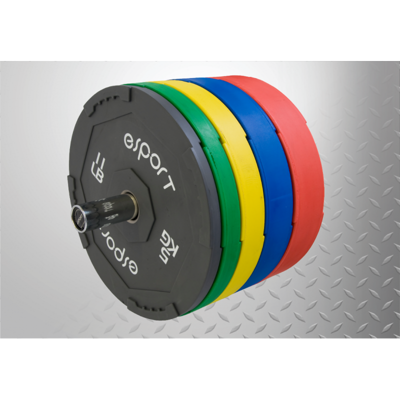THE FREE SHIPPING code is eSPORT (PREMIUM QUALITY SUPER OLYMPIC INTERLOCKING BUMPER PLATES SET OF 5 PAIRS